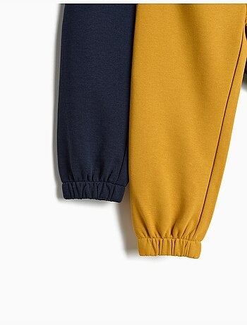 Pack 2 pantalones jogger de felpa, MO Fashion