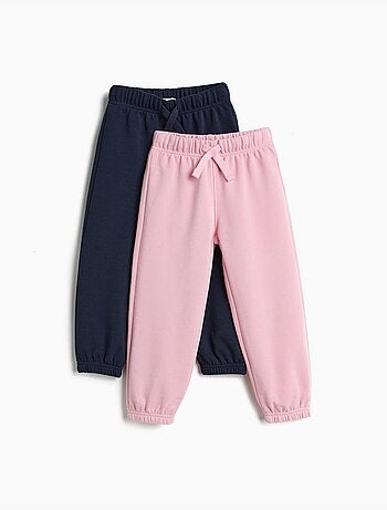 Pack 2 pantalones jogger de felpa, MO Fashion