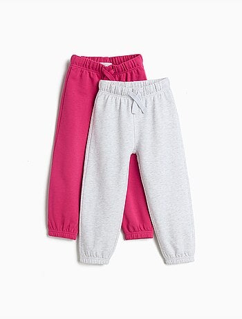Pack 2 pantalones jogger de felpa, MO Fashion