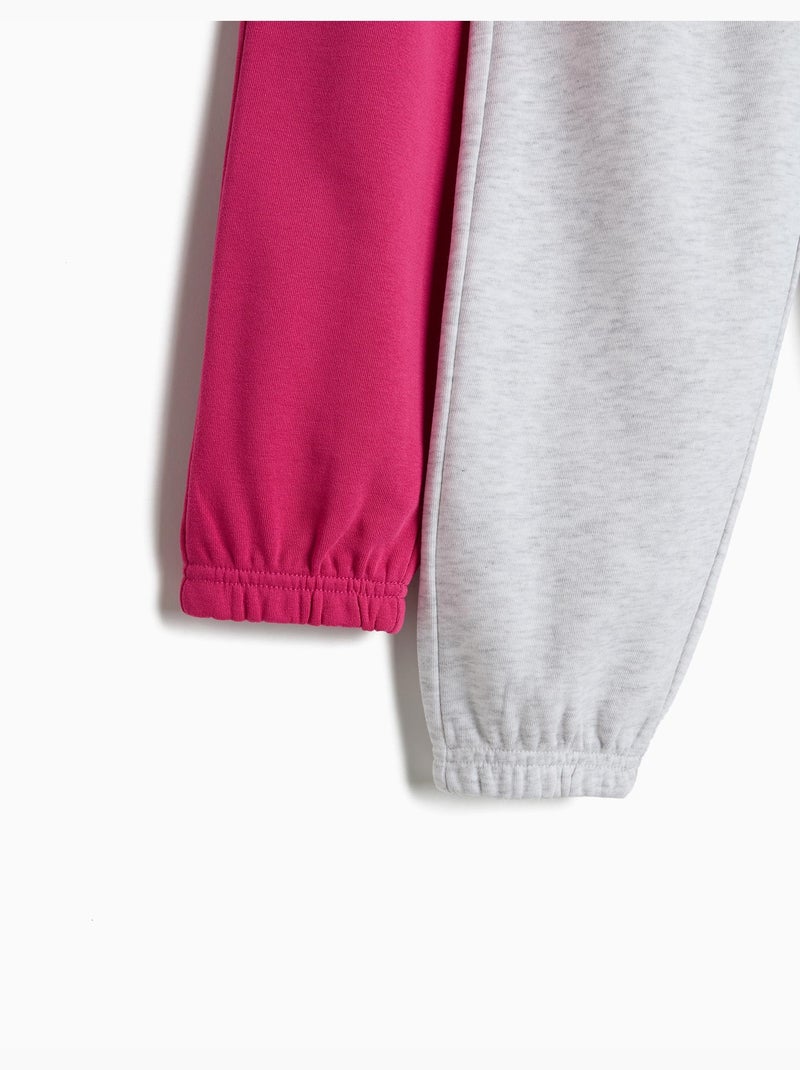 Pack 2 pantalones jogger de felpa, MO Fashion Gris - Kiabi