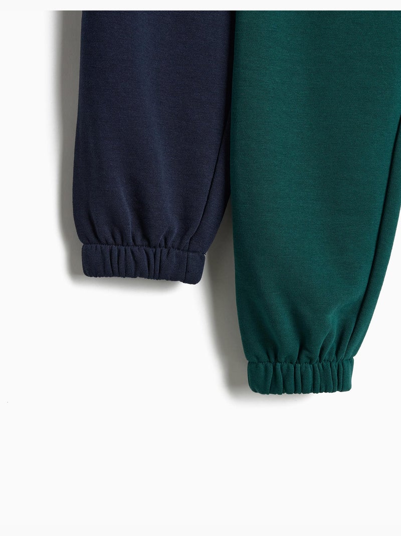 Pack 2 pantalones jogger de felpa, MO Fashion Verde - Kiabi