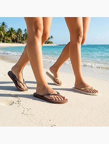 Pack 2 Pares Chanclas Mujer Print Sauvage OZABI