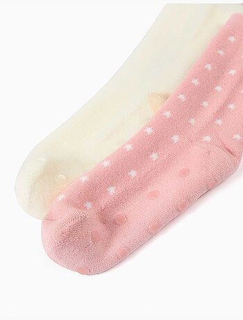 Pack 2 pares de calcetines antideslizantes con unicornios y estrellas