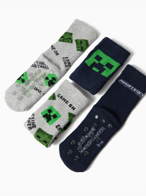Pack 2 pares de calcetines 'minecraft', mo fashion - Kiabi Pack 2 pares de calcetines 'minecraft', mo fashion - Kiabi