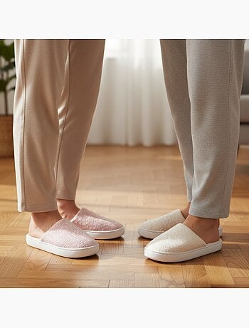 Pack 2 Pares Mulas Mujer Suela Nube Forro Esponja OZABI