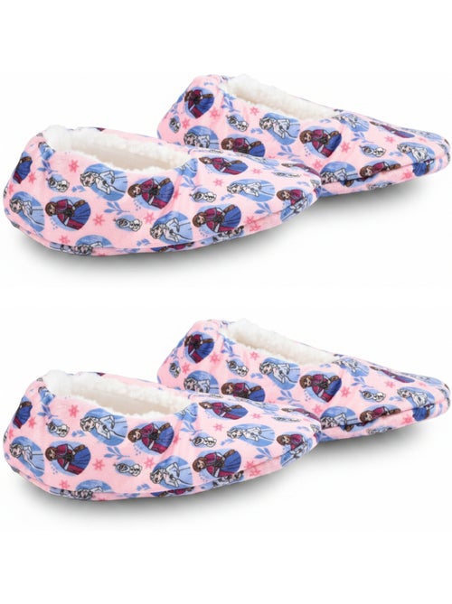 Pack 2 pares pantuflas niña Disney forradas antideslizantes OZABI - Kiabi Pack 2 pares pantuflas niña Disney forradas antideslizantes OZABI - Kiabi