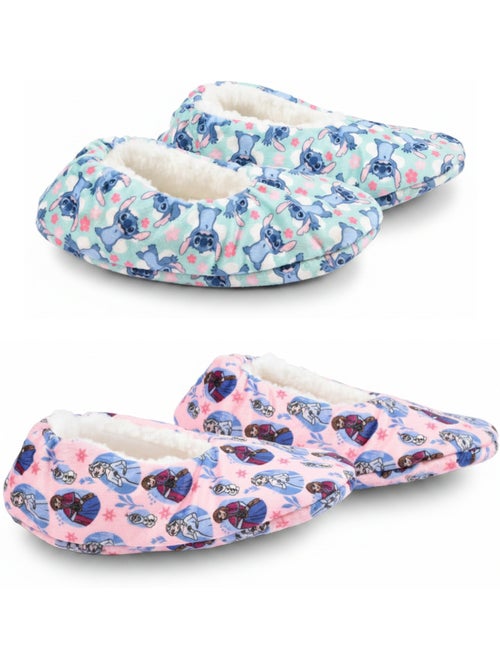 Pack 2 pares pantuflas niña Disney forradas antideslizantes OZABI - Kiabi Pack 2 pares pantuflas niña Disney forradas antideslizantes OZABI - Kiabi