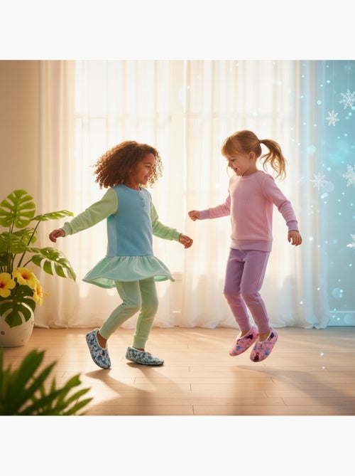 Pack 2 pares pantuflas niña Disney forradas antideslizantes OZABI - Kiabi Pack 2 pares pantuflas niña Disney forradas antideslizantes OZABI - Kiabi