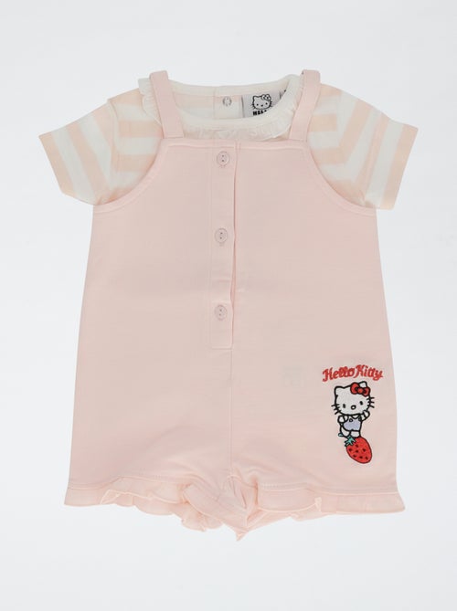 Pack 2 piezas mono corto + Camiseta hiper 'Hello Kitty' - Kiabi