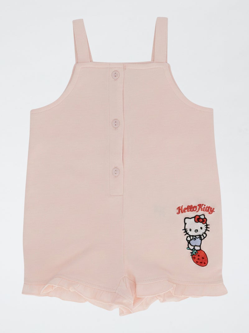 Pack 2 piezas mono corto + Camiseta hiper 'Hello Kitty' Rosa - Kiabi