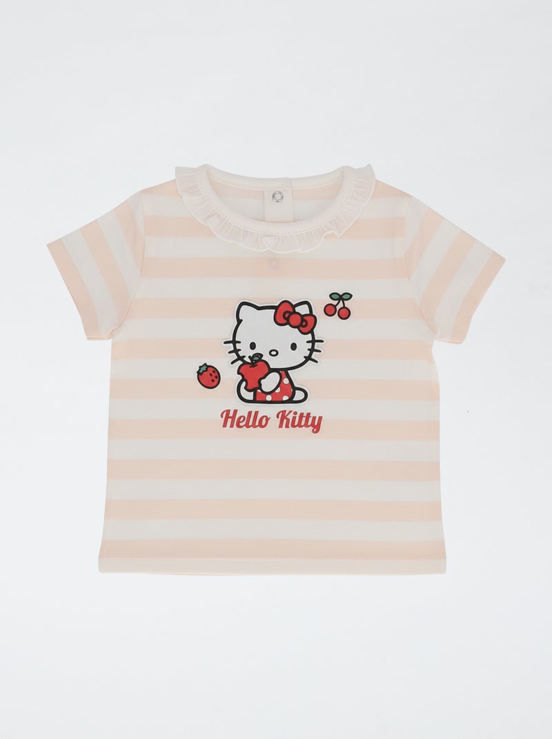 Pack 2 piezas mono corto + Camiseta hiper 'Hello Kitty' Rosa - Kiabi