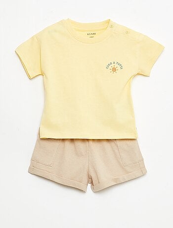 Pack 2 piezas pantalón corto + camiseta
