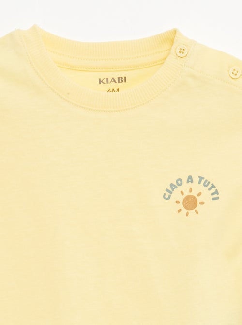 Pack 2 piezas pantalón corto + camiseta - Kiabi