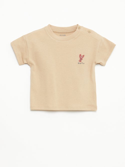 Pack 2 piezas pantalón corto + camiseta - Kiabi