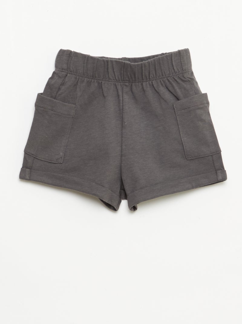 Pack 2 piezas pantalón corto + camiseta Beige - Kiabi