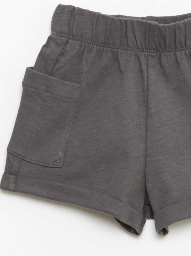 Pack 2 piezas pantalón corto + camiseta Beige - Kiabi