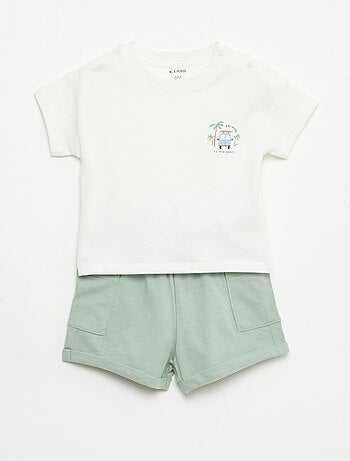 Pack 2 piezas pantalón corto + camiseta