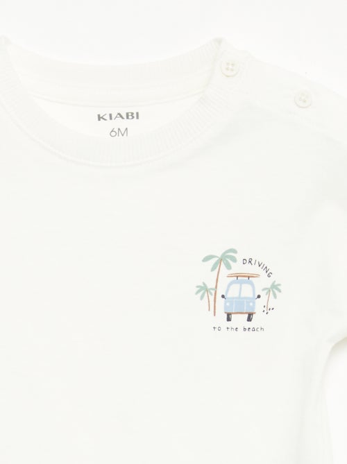 Pack 2 piezas pantalón corto + camiseta - Kiabi
