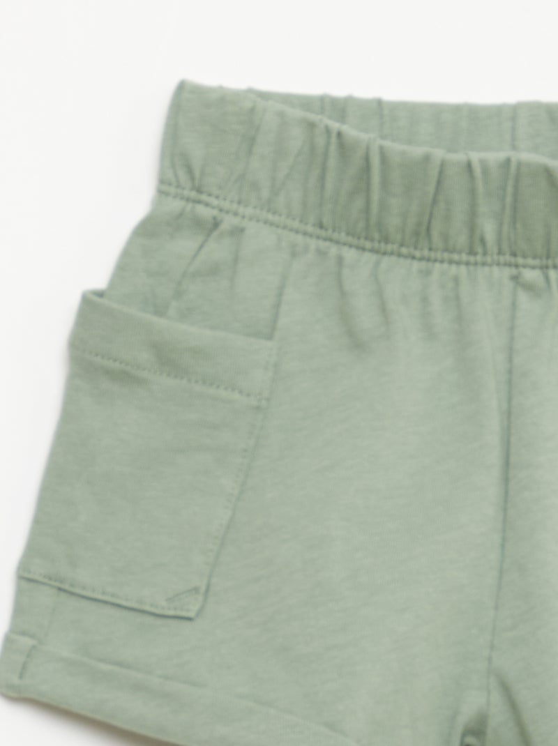 Pack 2 piezas pantalón corto + camiseta Naranja - Kiabi