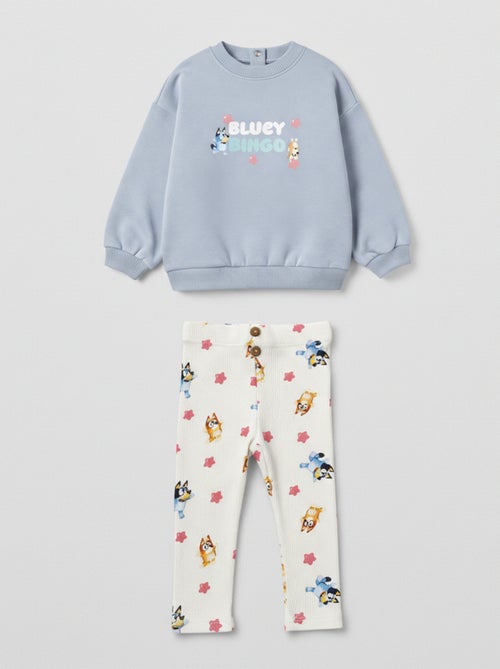 Pack 2 piezas Sudadera + legging 'Bluey' - Kiabi