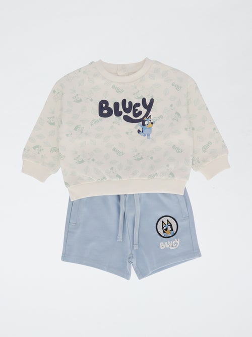 Pack 2 piezas sudadera + pantalón corto 'Bluey' - Kiabi
