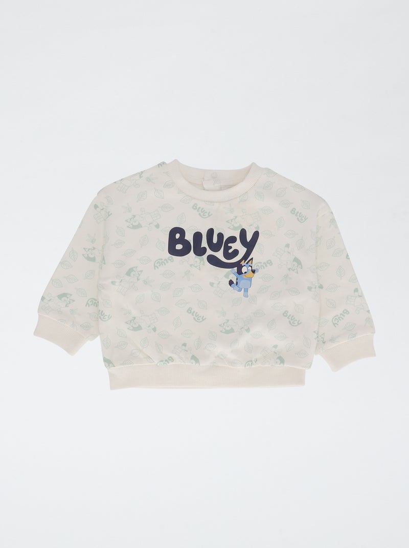 Pack 2 piezas sudadera + pantalón corto 'Bluey' Blanco - Kiabi