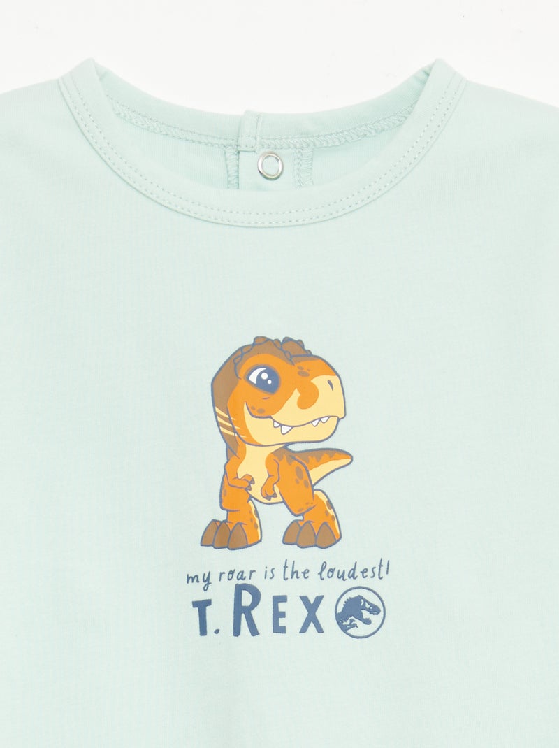 Pack 2 pijamas 'Jurassic World' Verde - Kiabi
