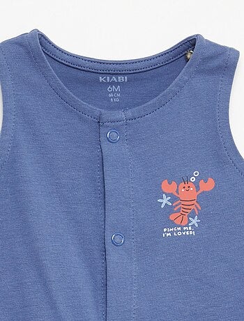 Pack 2 pijamas ligeros con abertura a presión