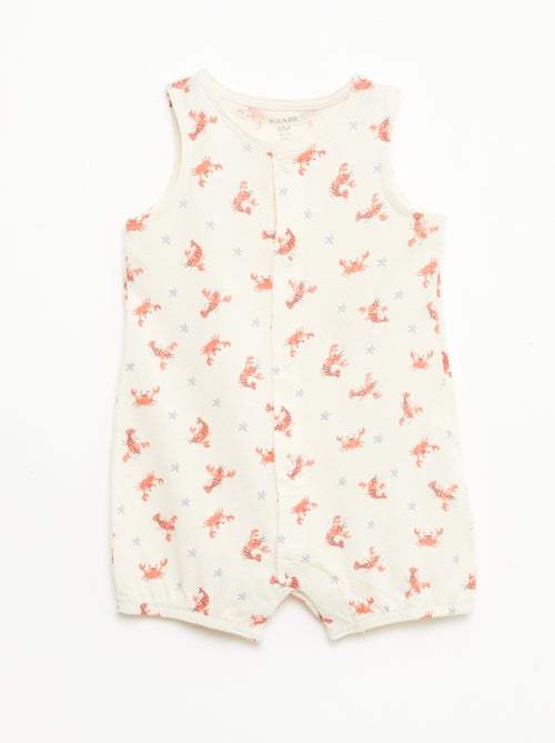 Pack 2 pijamas ligeros con abertura a presión - Kiabi