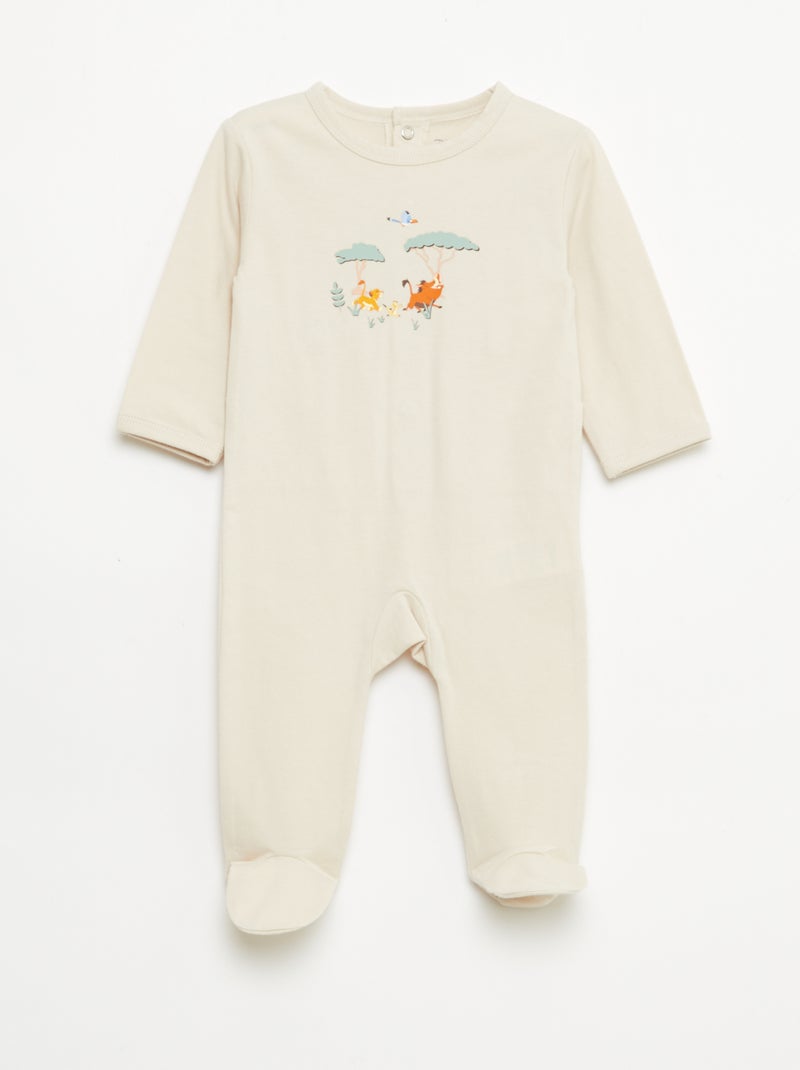 Pack 2 pijamas 'Simba' Beige - Kiabi
