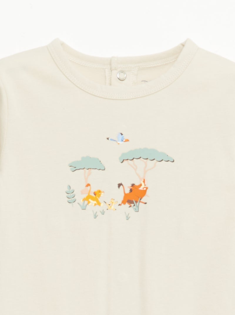Pack 2 pijamas 'Simba' Beige - Kiabi