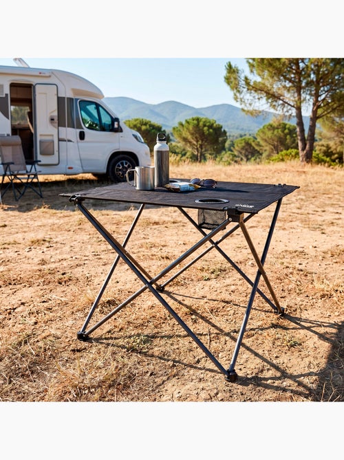 Pack 2 sillas camping 48x47x82 cm rayas y mesa plegable 61x50x51 cm - Kiabi Pack 2 sillas camping 48x47x82 cm rayas y mesa plegable 61x50x51 cm - Kiabi