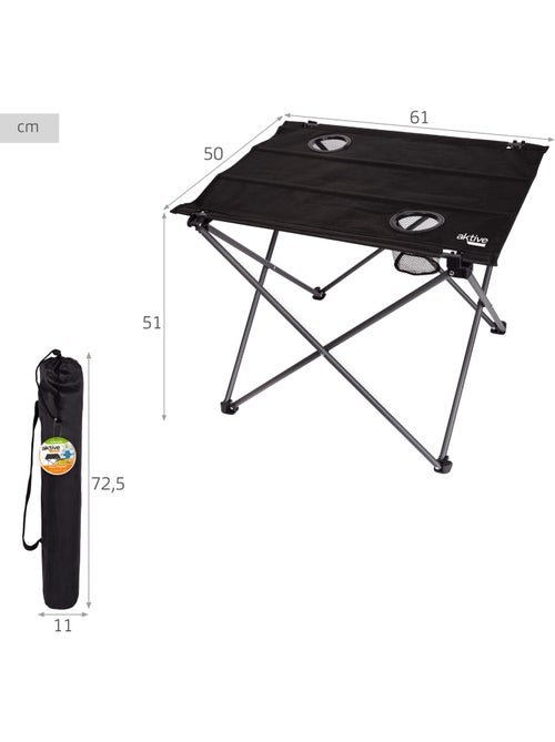 Pack 2 sillas camping 48x47x82 cm rayas y mesa plegable 61x50x51 cm - Kiabi Pack 2 sillas camping 48x47x82 cm rayas y mesa plegable 61x50x51 cm - Kiabi