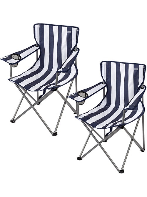Pack 2 sillas camping altas 45x47x82 cm aktive - Kiabi