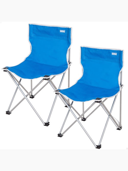 Pack 2 sillas camping alto fijas 43x43x71 cm aktive - Kiabi