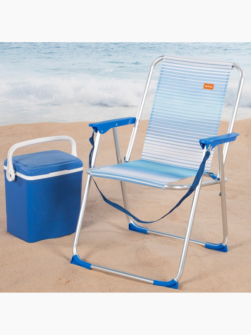 Pack 2 sillas de playa fijas plegables aktive Blanco - Kiabi