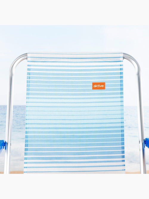Pack 2 sillas de playa fijas plegables aktive - Kiabi Pack 2 sillas de playa fijas plegables aktive - Kiabi