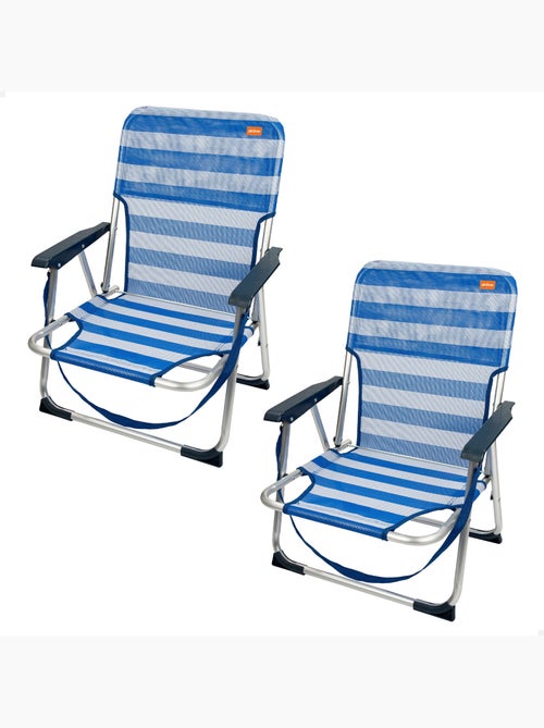 Pack 2 sillas de playa fijas y plegables aktive - Kiabi