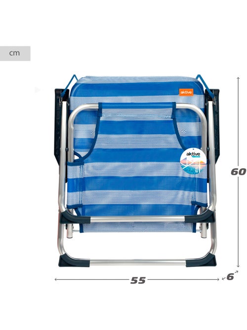 Pack 2 sillas de playa fijas y plegables aktive - Kiabi