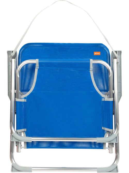Pack 2 sillas de playa plegables c/respaldo fijo aktive - Kiabi