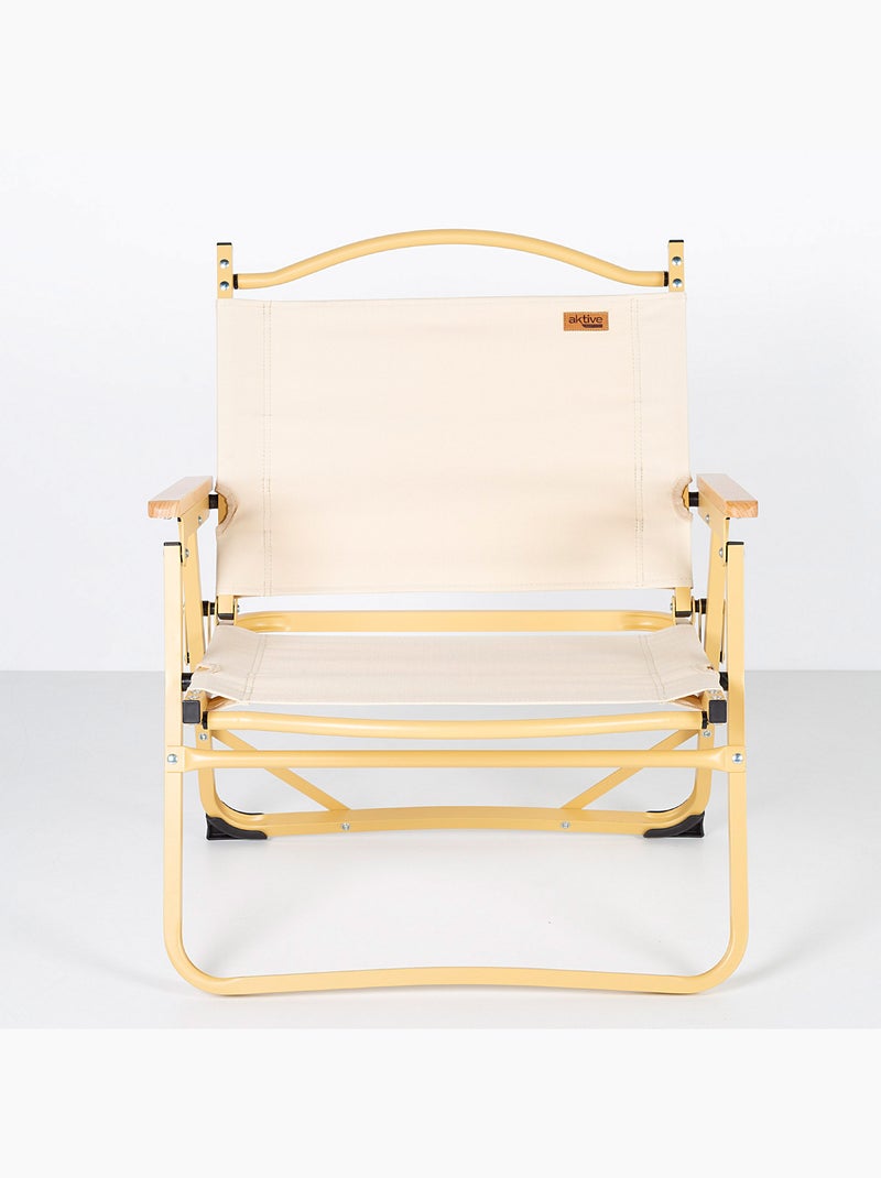 Pack 2 sillas glamping 47x42x62 cm con bolsillo aktive Crema - Kiabi