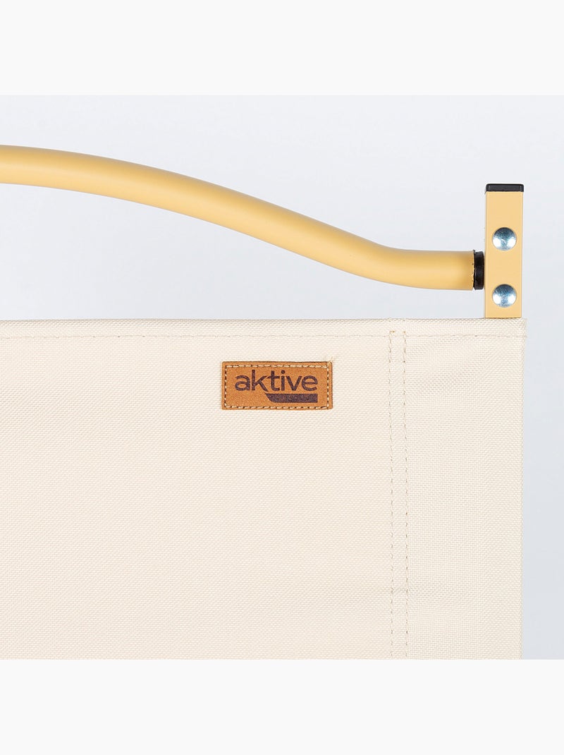 Pack 2 sillas glamping 47x42x62 cm con bolsillo aktive Crema - Kiabi