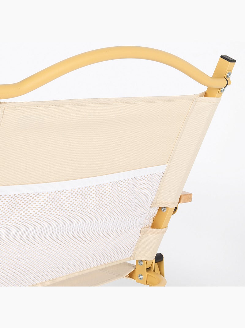 Pack 2 sillas glamping 47x42x62 cm con bolsillo aktive Crema - Kiabi