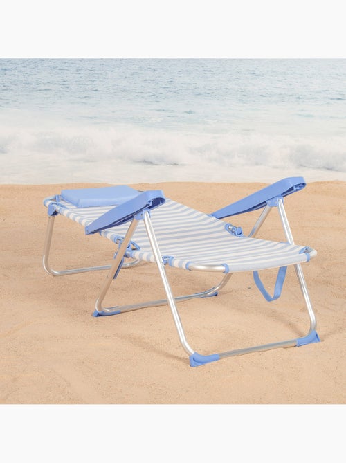 Pack 2 sillas playa alto multiposición 48x60x90 cm aktive - Kiabi