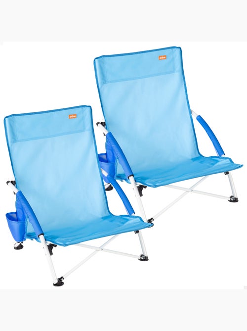Pack 2 sillas playa bajo fija 50x49x66 cm aktive - Kiabi Pack 2 sillas playa bajo fija 50x49x66 cm aktive - Kiabi