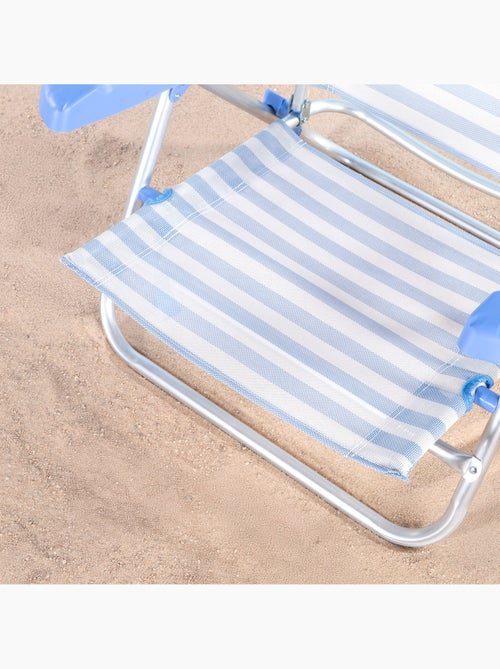 Pack 2 sillas playa bajo multiposición 48x50x80 cm aktive - Kiabi