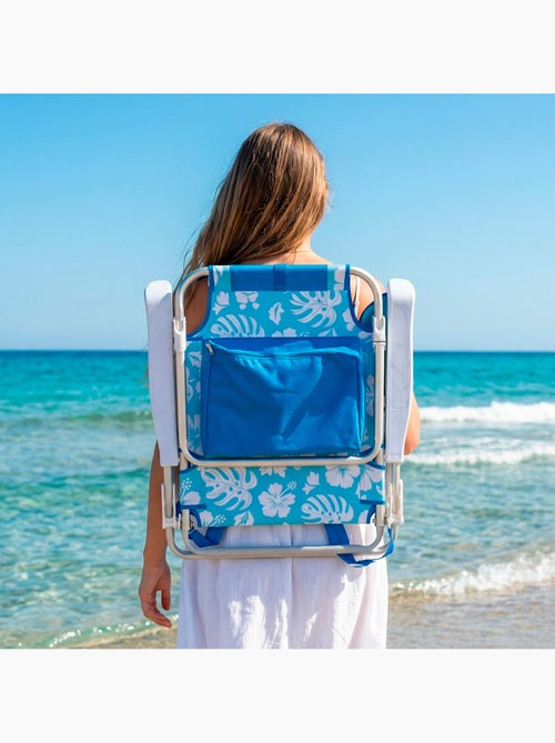 Pack 2 sillas playa medio multiposición 50x54x80 cm con bolsillos aktive - Kiabi