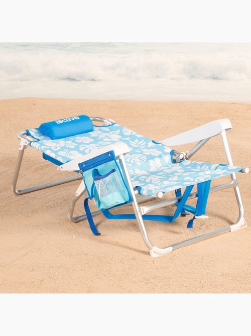 Pack 2 sillas playa medio multiposición 50x54x80 cm con bolsillos aktive - Kiabi