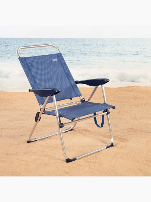 Pack 2 sillas plegables playa 48x60x100 cm 4 posiciones aktive - Kiabi