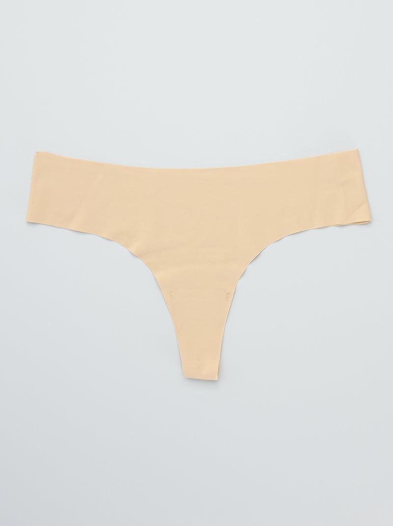 Pack 2 tangas invisibles 'Bye Bra' BEIGE - Kiabi
